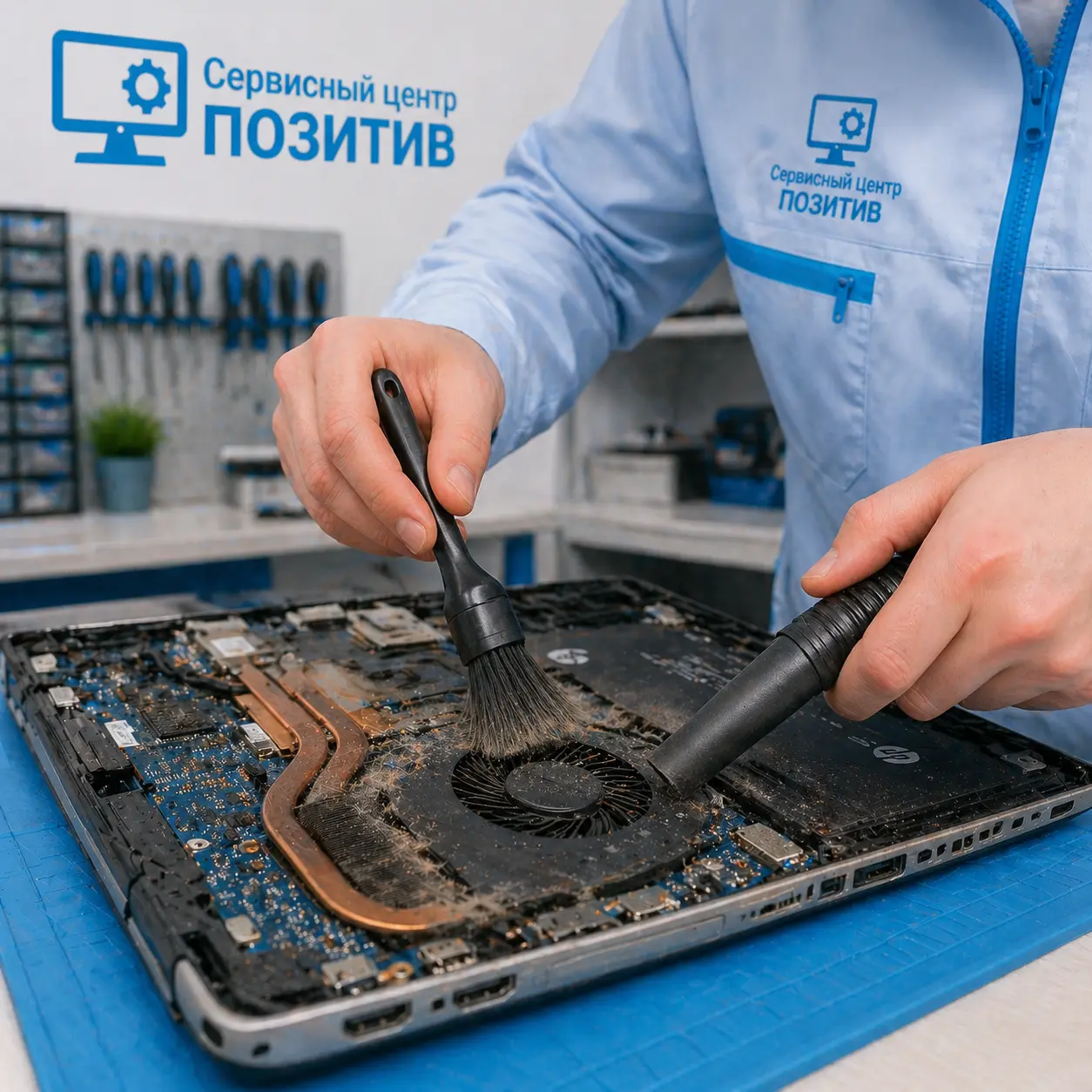 чистка ноутбука HP в Зеленогорске