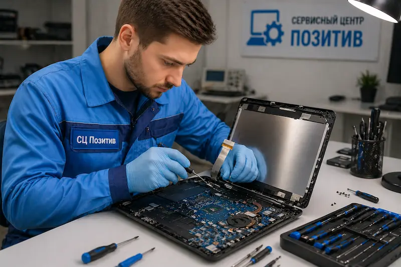 Ремонт шлейфа матрицы ноутбука в Зеленогорске