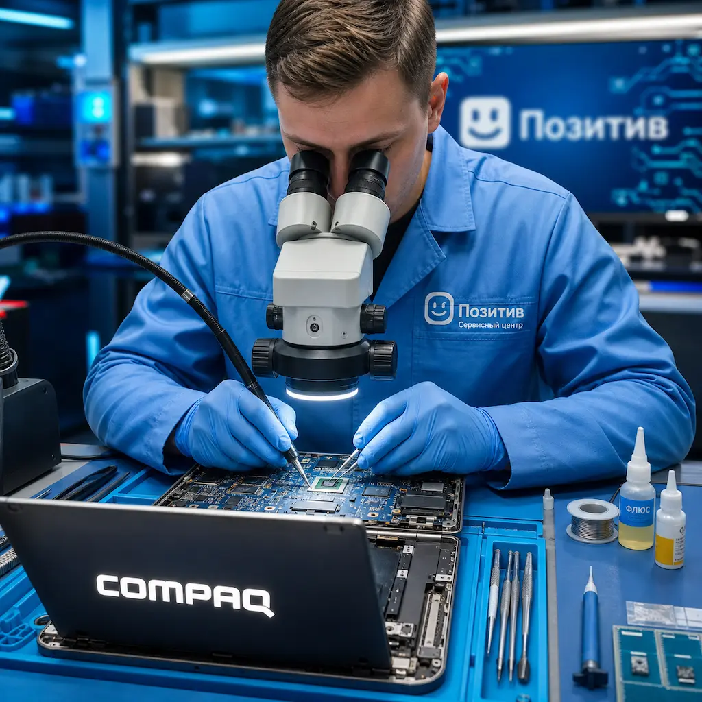 Замена видеокарты ноутбука Compaq в Зеленогорске