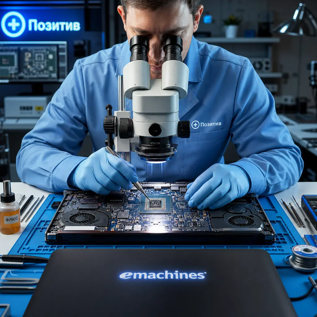 Замена видеокарты ноутбука Emachines в Зеленогорске