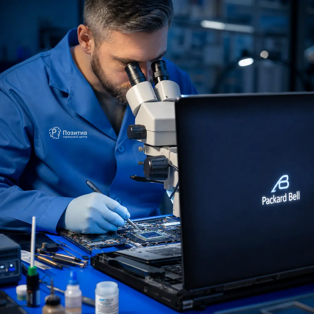 Замена видеокарты ноутбука Packard Bell в Зеленогорске