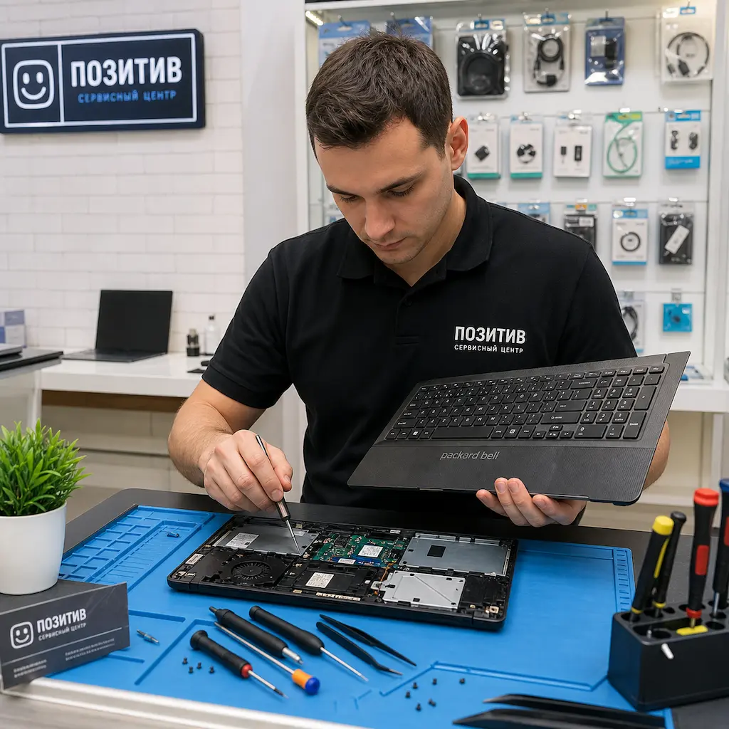 заменить клавиатуру на ноутбуке Packard Bell в Зеленогорске