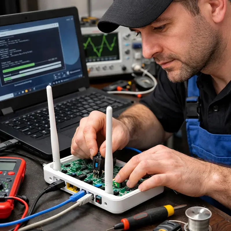 Перепрошивка WiFi роутера в Зеленогорске