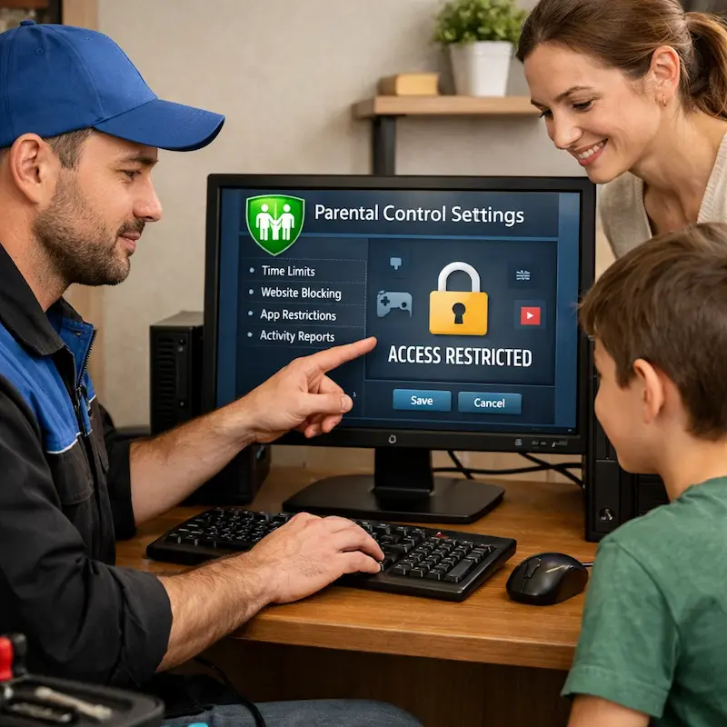 Родительский контроль на компьютере и ноутбуке в Зеленогорске