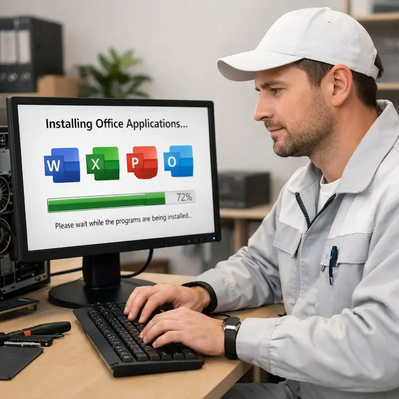установка офисных программ на компьютер в Зеленогорске