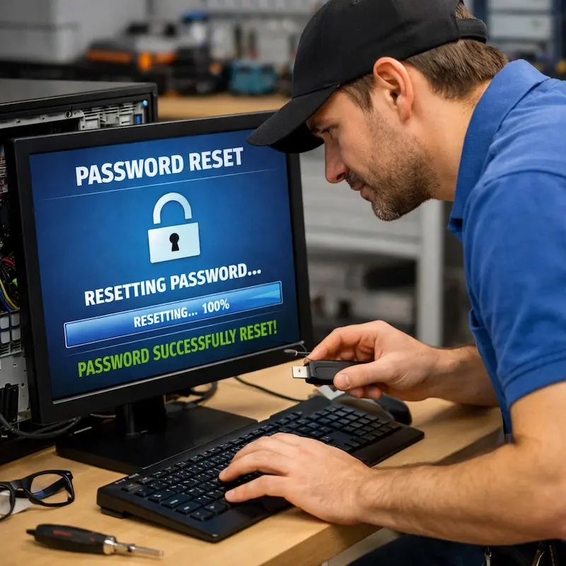 Сброс пароля от компьютера в Зеленогорске