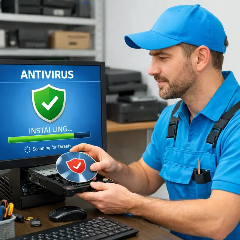 Установка антивируса в Зеленогорске на дому