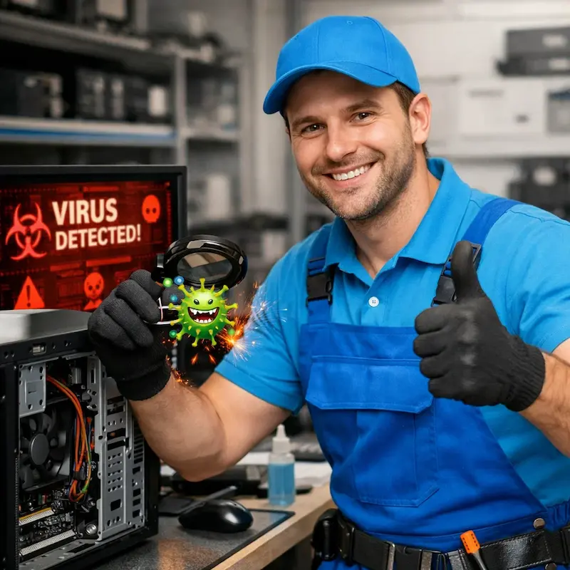 Удаление вирусов с компьютера в Зеленогорске