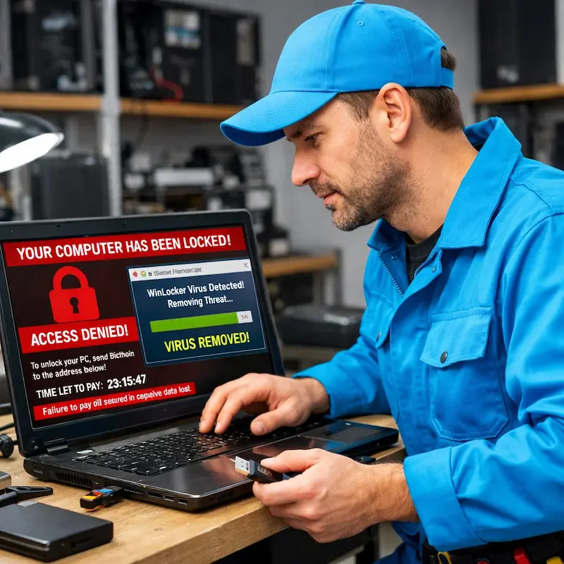 Поможем разблокировать компьютер и ноутбук в Зеленогорске